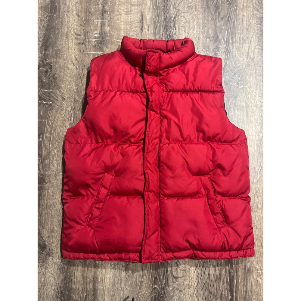 Athletic Works Red Puffer Vest Quilted Full Zip Sleeveless Jacket Kids XL 14-16